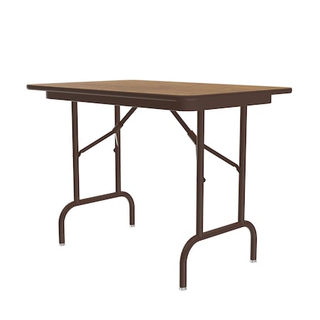Correll CF TFL Folding Tables - Keyboard Height 24x36 Medium Oak CF2436TFK-06